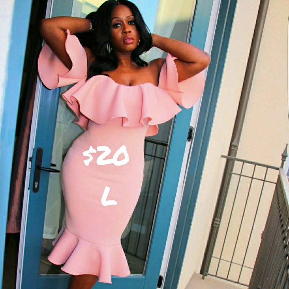 PIB Pink Ruffle Dress